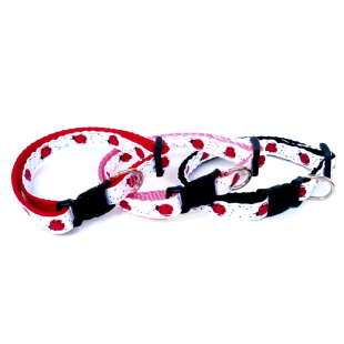 Collier 3/8'' à motifs Coccinelle