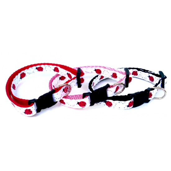 Collier 3/8'' à motifs Coccinelle