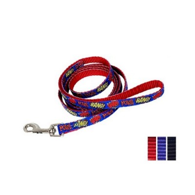 Laisse 3/8'' à motifs Bang Pow