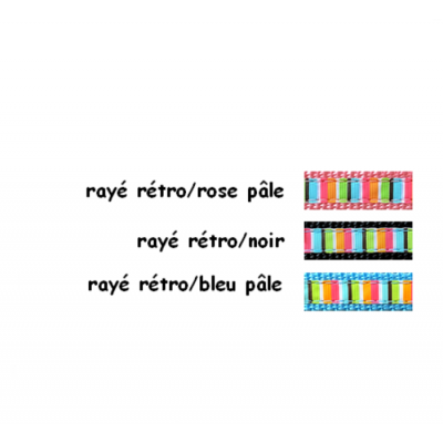 Harnais ''EZ'' 5/8'' à motifs Rayé Rétro