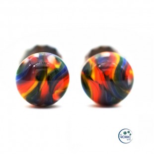 Boucles d'oreilles multicolores 