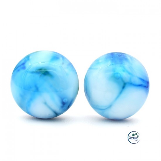 Boucles d'oreilles teintes turquoise