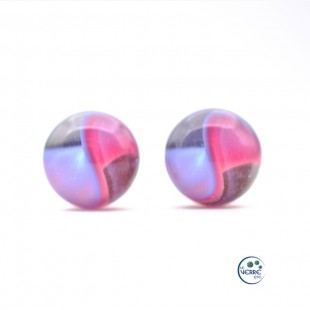 Boucles d'oreilles en verre 