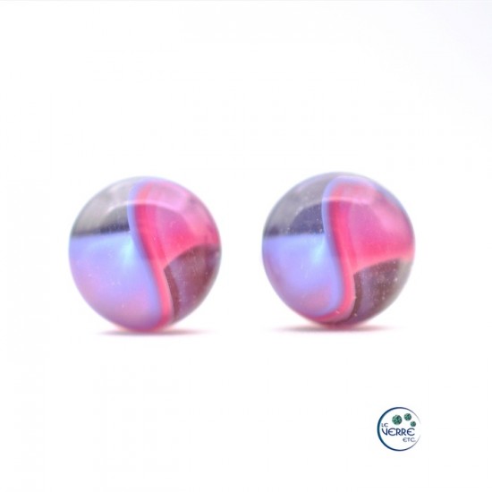 Boucles d'oreilles en verre 
