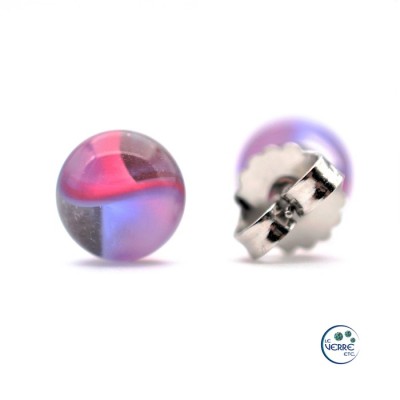 Boucles d'oreilles en verre 