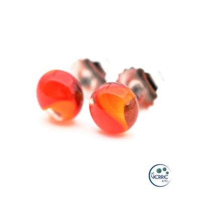 Boucles d'oreilles en verre