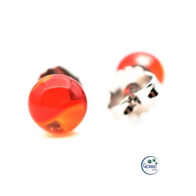 Boucles d'oreilles en verre