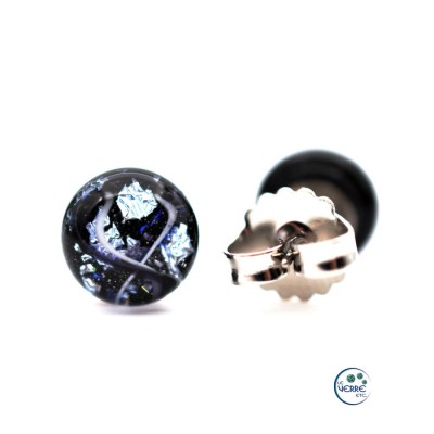 Boucles d'oreilles en verre 