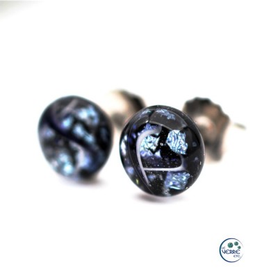 Boucles d'oreilles en verre 