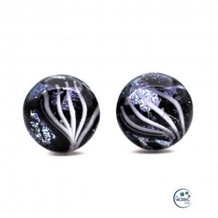 Boucles d'oreilles en verre