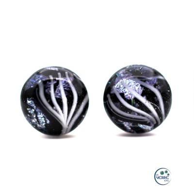 Boucles d'oreilles en verre