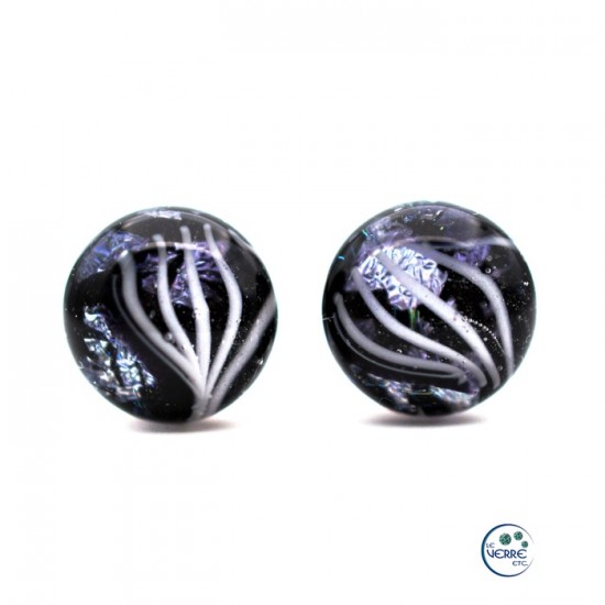 Boucles d'oreilles en verre