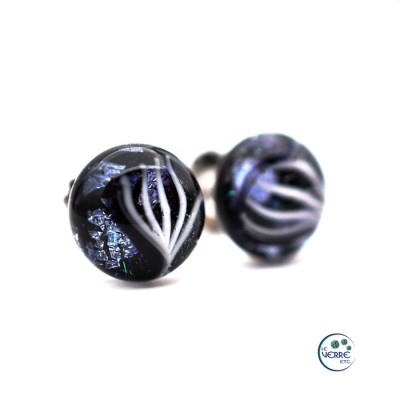 Boucles d'oreilles en verre