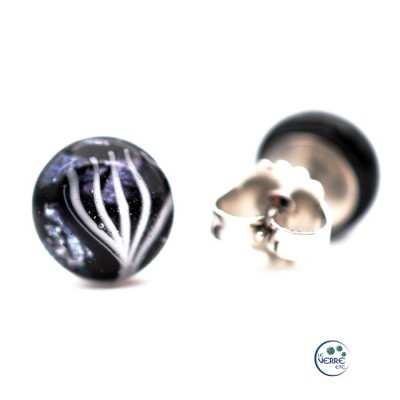 Boucles d'oreilles en verre