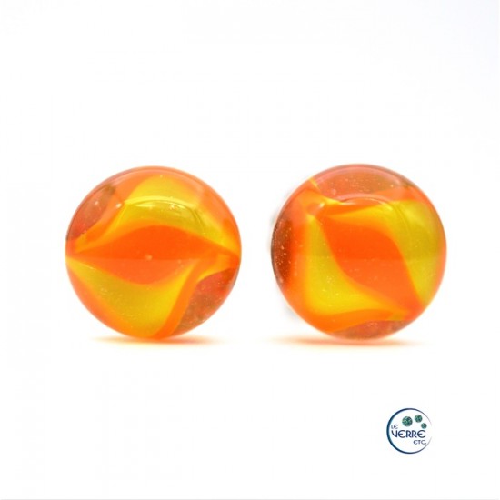 Boucles d'oreilles en verre 