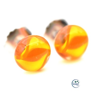 Boucles d'oreilles en verre 