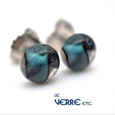Boucles d'oreilles en verre 