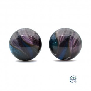 Boucles d'oreilles en verre 