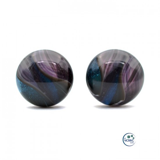Boucles d'oreilles en verre 