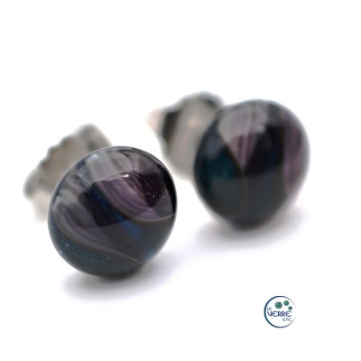 Boucles d'oreilles en verre 