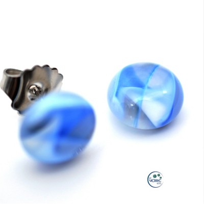 Boucles d'oreilles en verre 