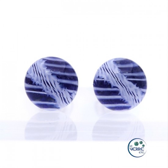 Boucles d'oreilles en verre