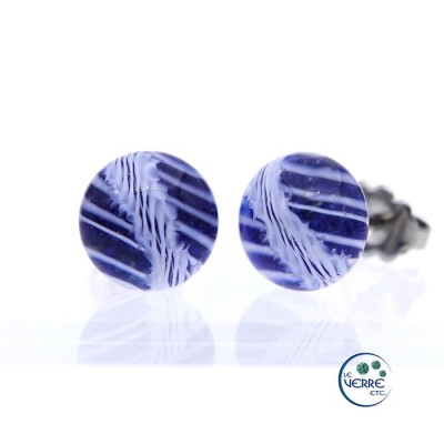 Boucles d'oreilles en verre
