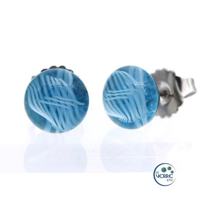 Boucles d'oreilles en verre 