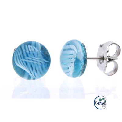 Boucles d'oreilles en verre 