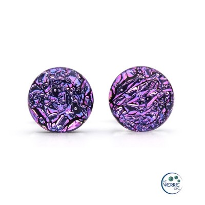 Boucles d'oreilles en verre 