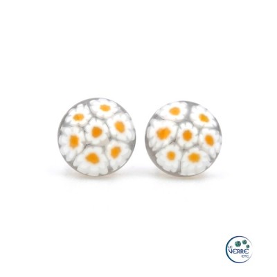 Boucles d'oreilles millefiori 