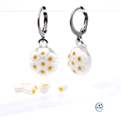 Boucles d'oreilles millefiori 