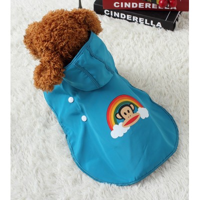 Imperméable Cape Blue Rainbow pour chien