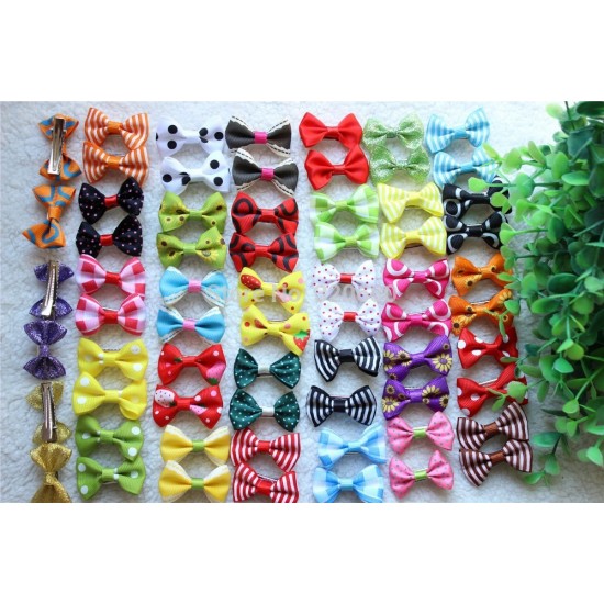 Boucles assorties sur clip en paquet de 100