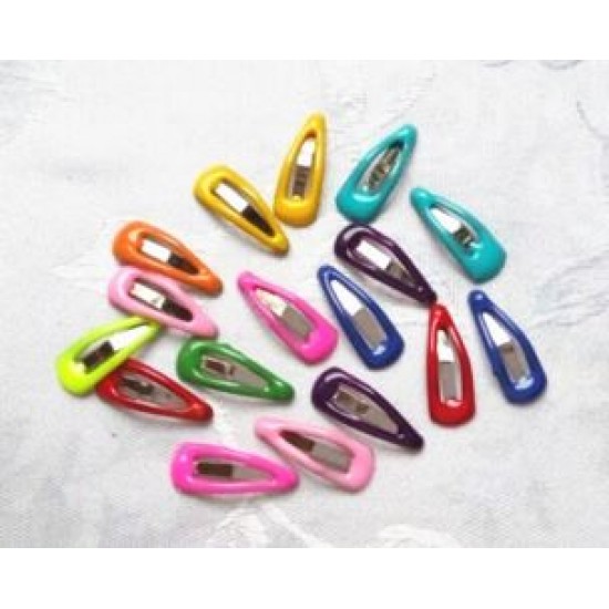 Barrettes Clips Colorées, paquet 100