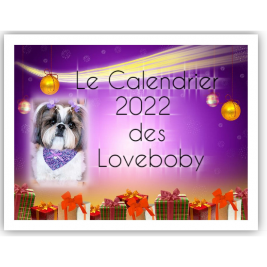 Calendrier Loveboby 2022