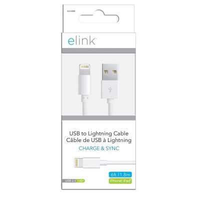 Câble Lightning à USB 6' ELK-4008