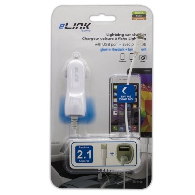 Chargeur avec prise USB et câble lightning pour...