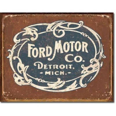 Enseigne Ford en métal / Logo Historique