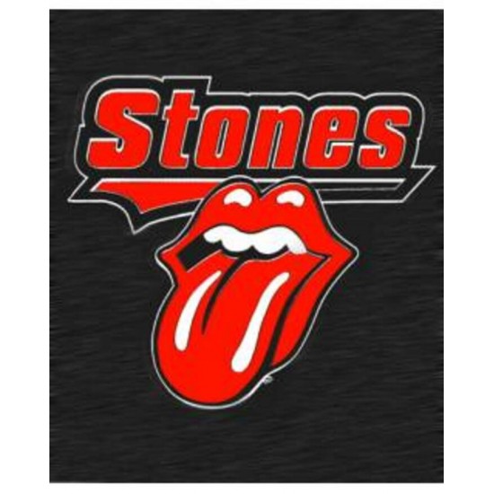 Jeté Rolling Stones en polar de 50'' X 60''