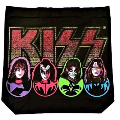 KISS Sac fourre-tout en coton noir