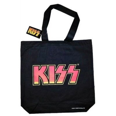 KISS Sac fourre-tout en coton noir