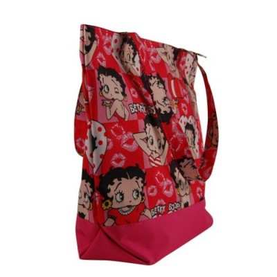 Betty Boop Sac à main Grand avec porte monnaie / Baiser rose