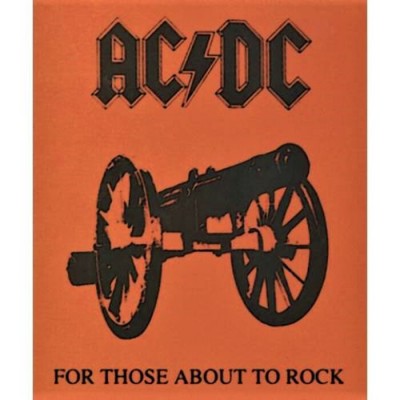 Jeté AC/DC en polar de 50'' X 60'' / For Those about to Rock