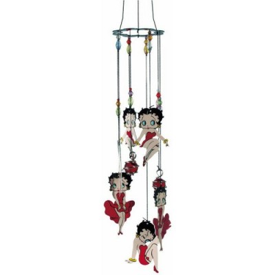 Carillon éolien métallique Betty Boop / Robe...