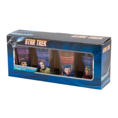 Ensemble Star Trek de 4 verres format Pinte