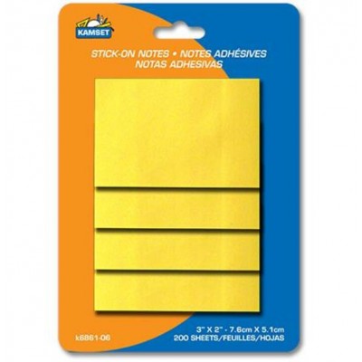 Notes adhésives 3'' X 2''