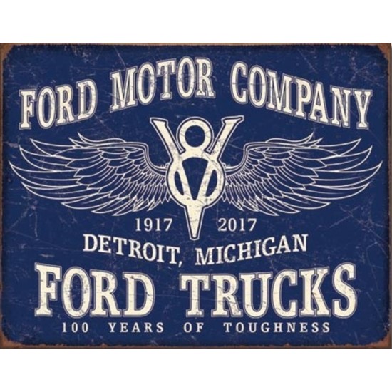 Enseigne Ford en métal  / Trucks - 100 Years