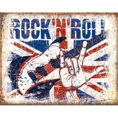 Enseigne en métal Rock n Roll