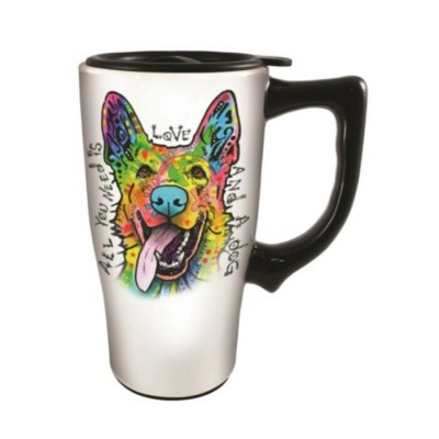 Tasse de Voyage en céramique 18oz Berger Allemand...